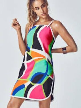 FABLETICS -  Multicolor Abstract Print cover Up